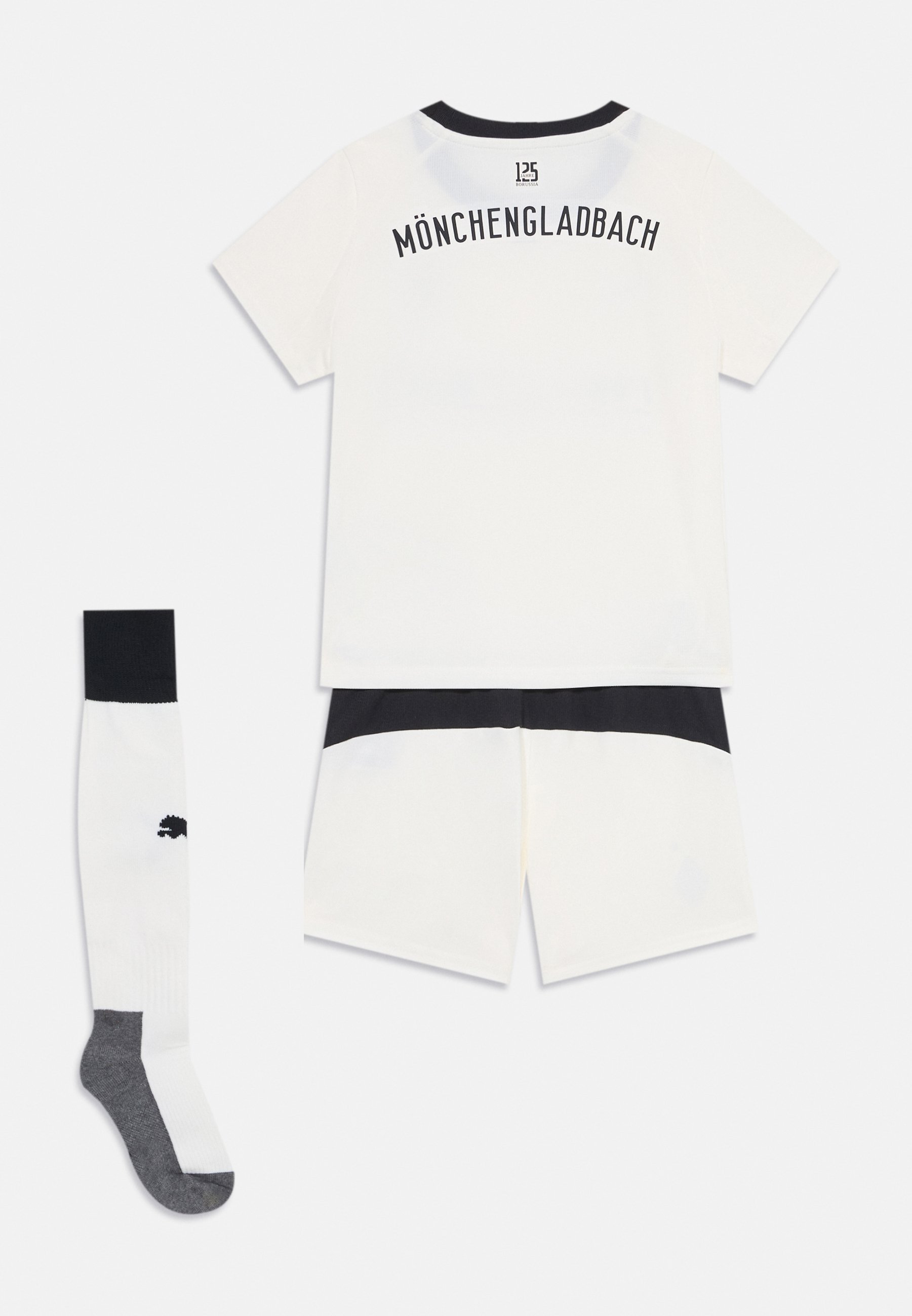 Ensemble unisexe Puma BORUSSIA MÖNCHENGLADBACH 25/26 MINIKIT - Tenue de club - blanc chaud/noir