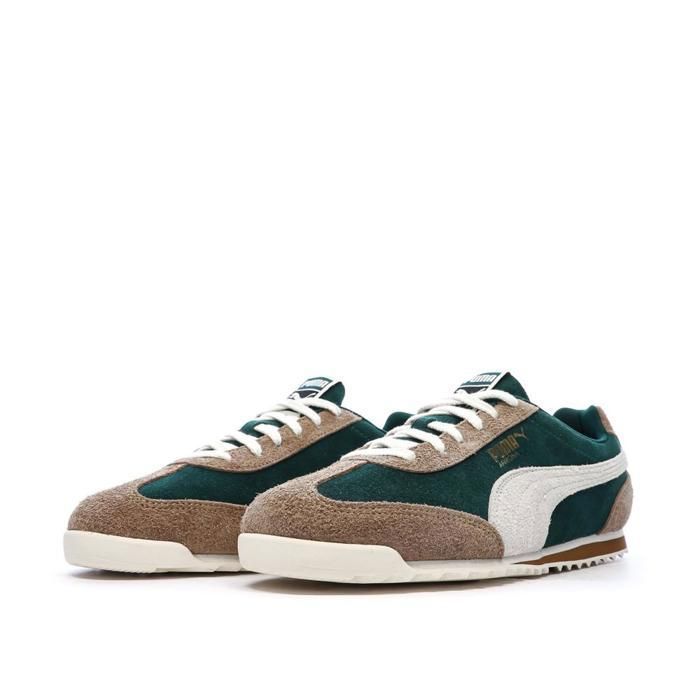 Zapatillas Puma Arizona para hombre, color beige/verde.