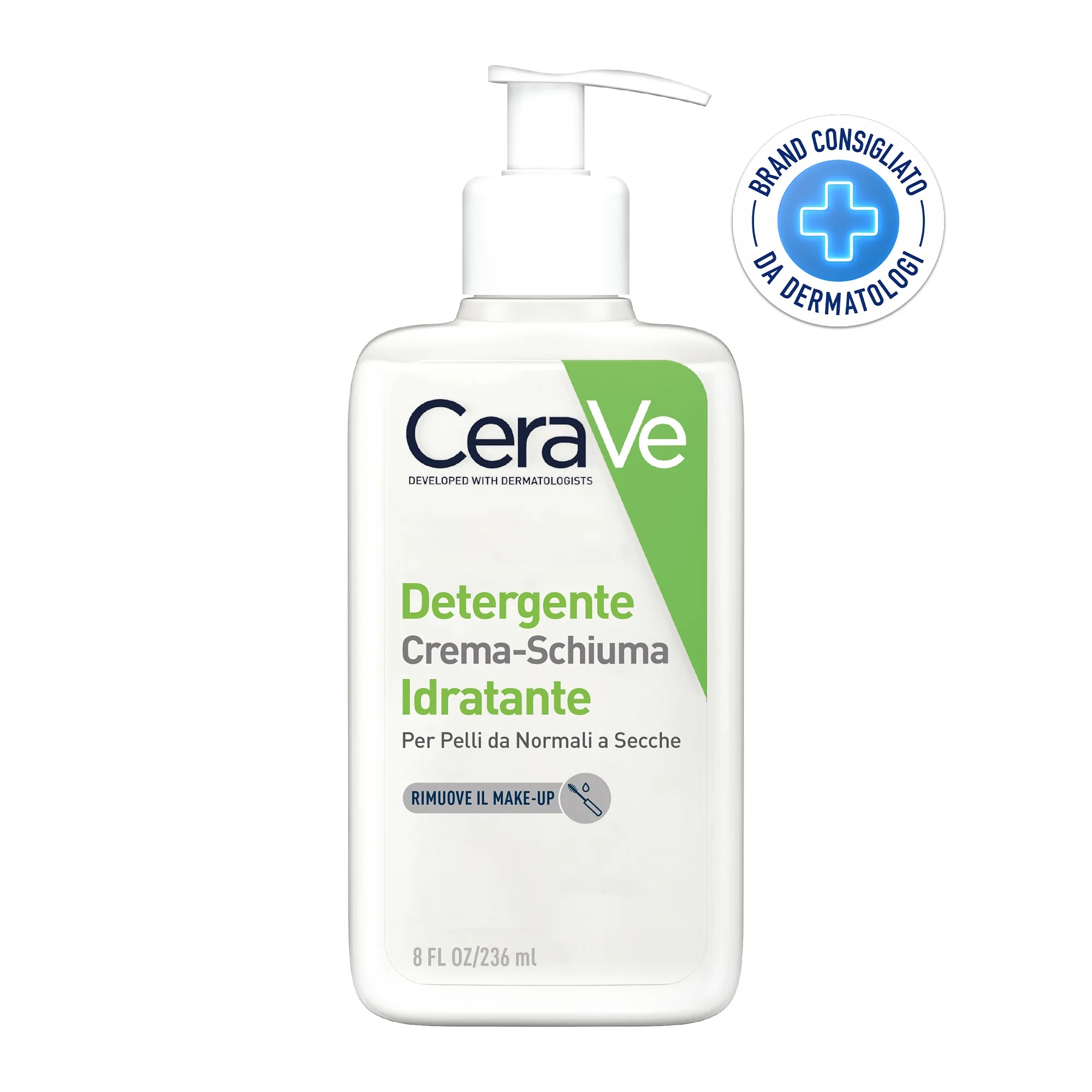 CERAVE CeraVe Feuchtigkeitsspendender, cremiger Reinigungsschaum 236 ml für normale bis trockene Haut
