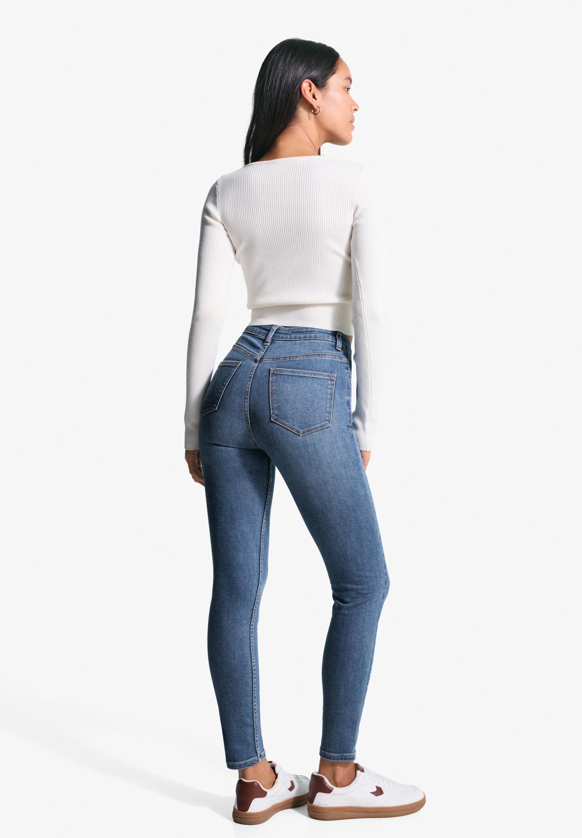 Jean Bershka coupe skinny - denim bleu clair