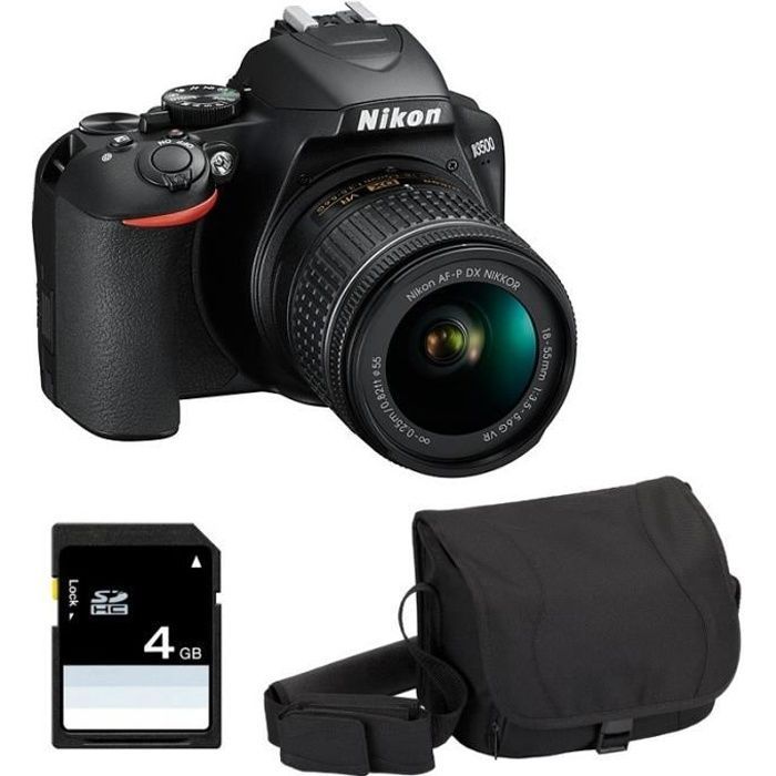 NIKON D3500 - Fotocamera reflex digitale - Sensore CMOS DX da 24,2 megapixel - Nera