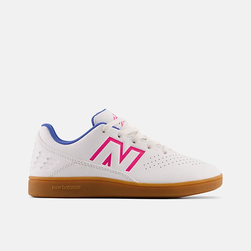 Audazo v6 Control Junior IN – Weiß mit Helllapis und Alpha Pink