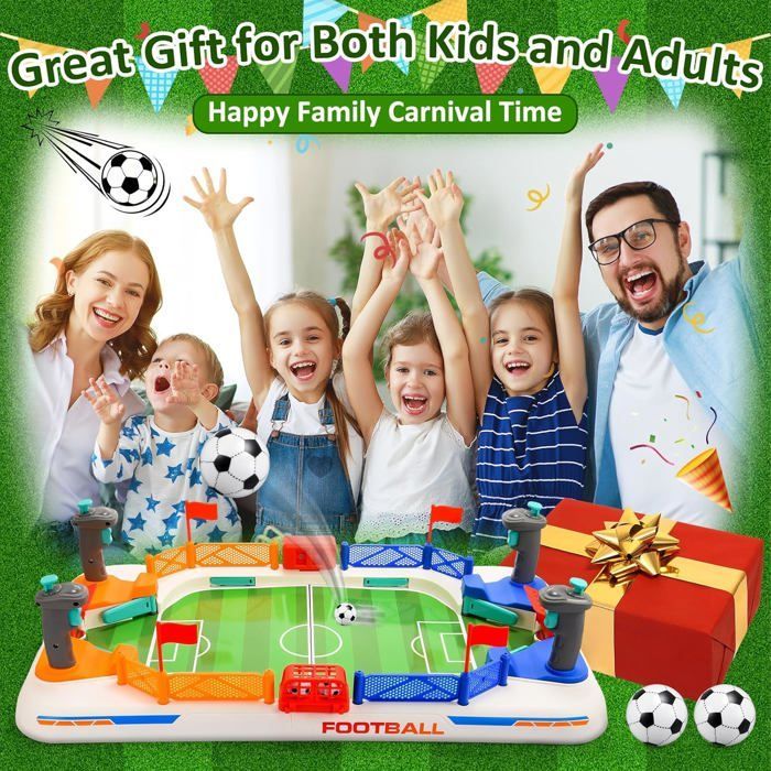 Mini mesa de futbolín para niños y adultos, juegos de mesa para niños de 4 a 10 años, juguete de futbolín de regalo para niños de 4 a 11 años - Juego de fútbol familiar