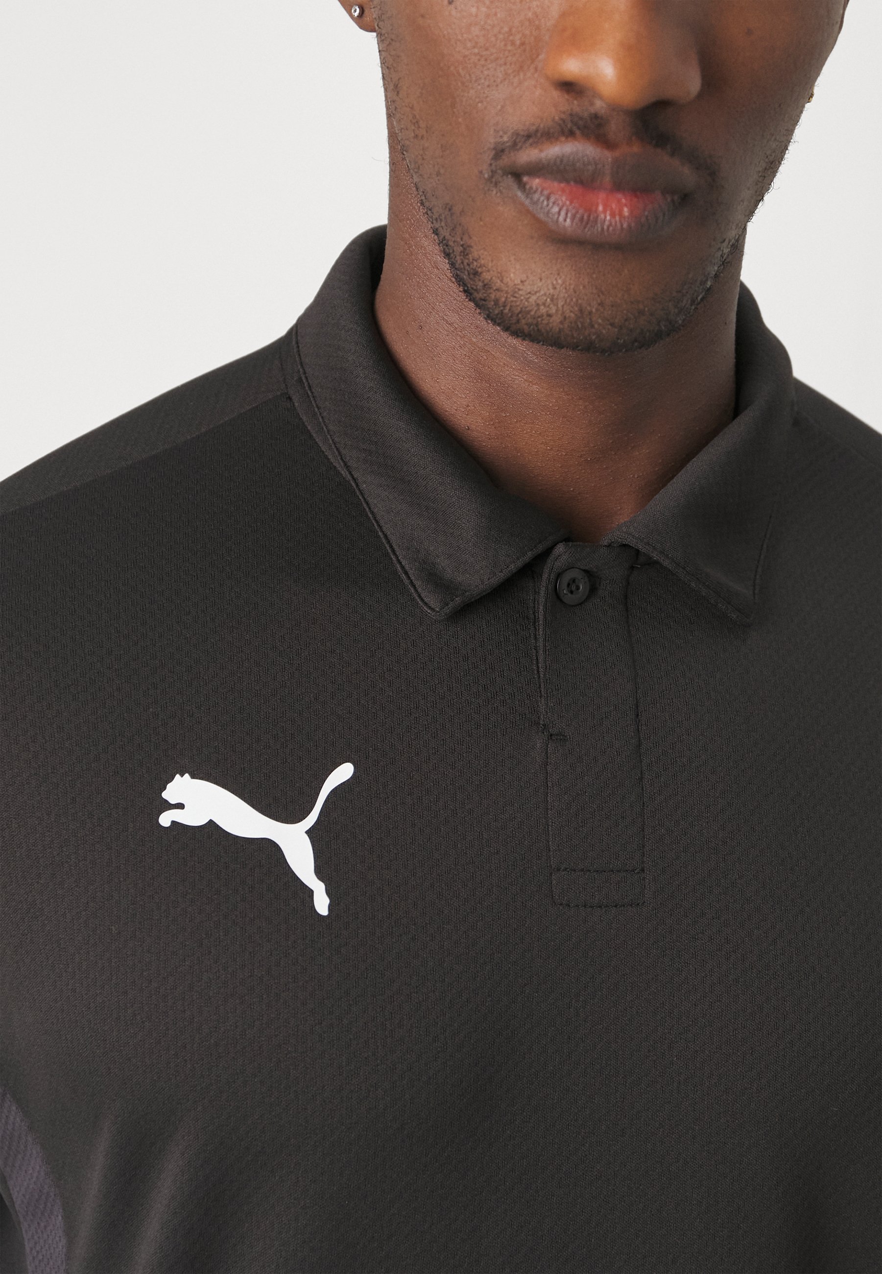 Polo Puma TEAMGOAL - nero/bianco/grigio scuro