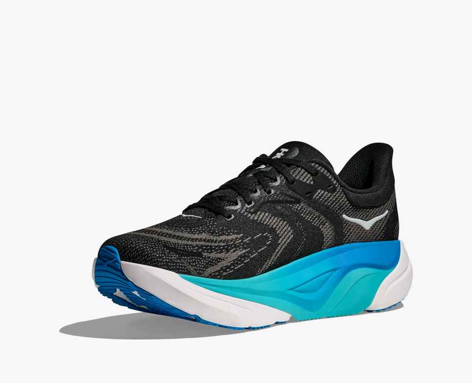 HOKA Arahi 8 Black / Skyward Blue