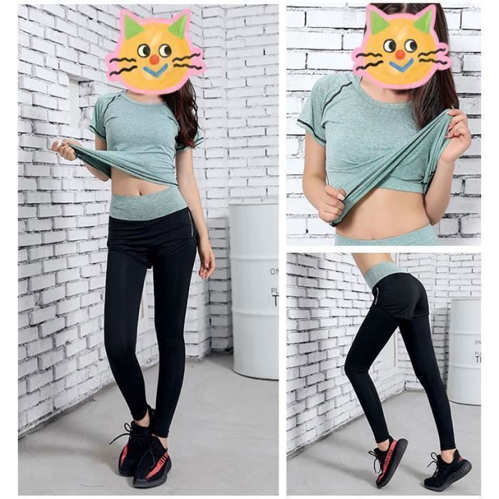 Survêtement Femme Ensembles Sportswear 5 Pièce Costumes de Sport Gym Yoga Athletisme Fitness Jogging Survêtement Tenue de Sport Vert