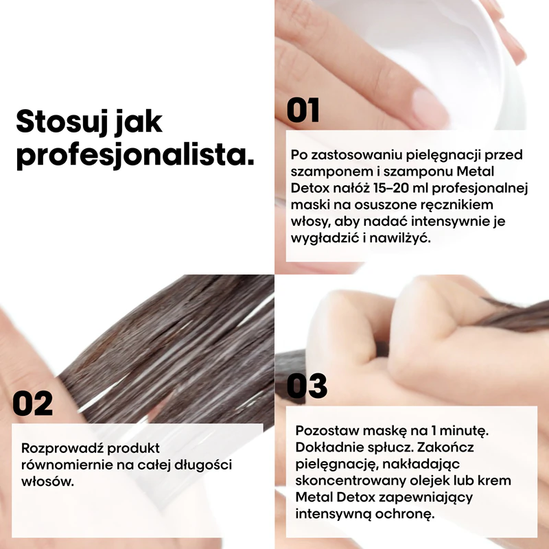 L'Oréal Professionnel Serie Expert Metal Detox hloubkově vyživující maska pro barvené a poškozené vlasy