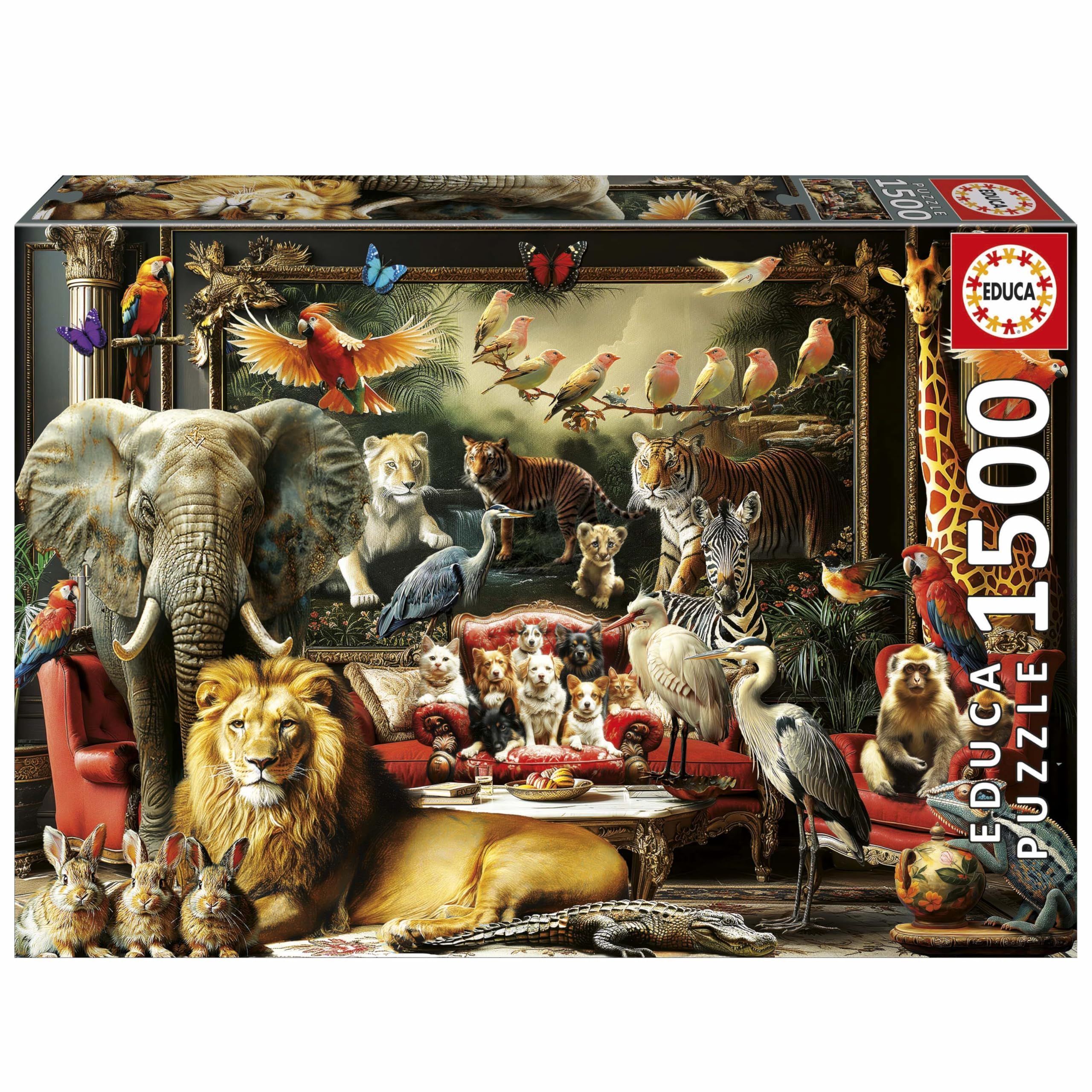 Puzzle - EDUCA - Animal Manor - 1500 pieces - 85 x 60 cm - Ages 15+