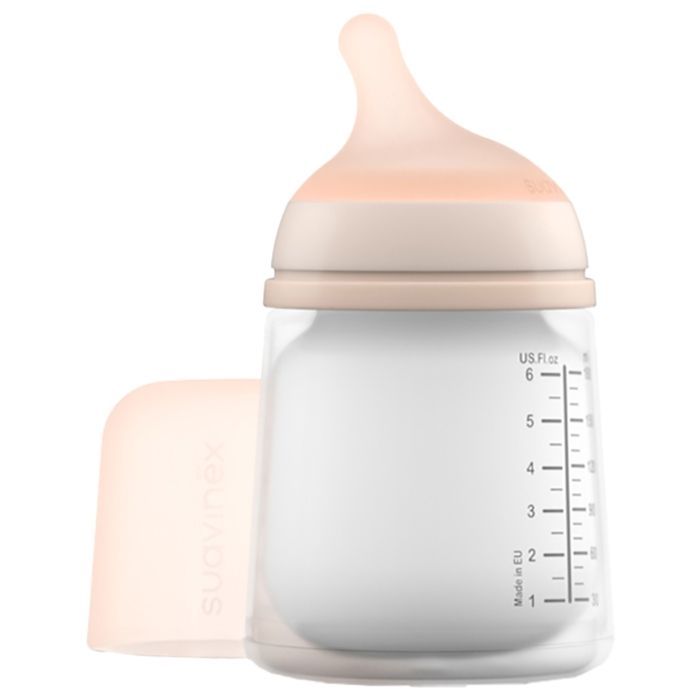 Mamadeira anticólica Suavinex Zero-Zero, fluxo ajustável, 180 ml - 304590