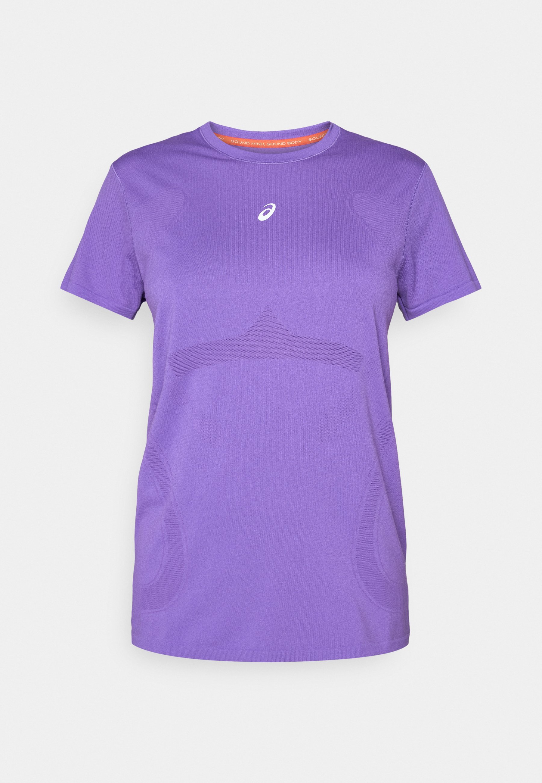 ASICS SEAMLESS TOP - T-shirt sportiva - viola edo