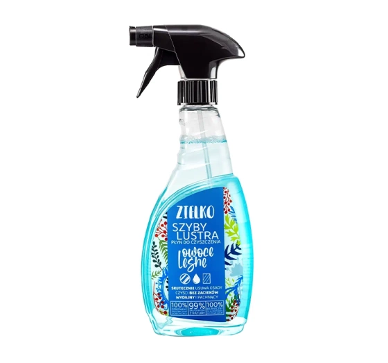 Zielko płyn do mycia do szyb i luster Owoce Leśne 500ml