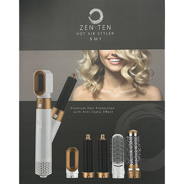 Zen.Ten 5 in 1 Air Wrap Styler Bianco Perla / Oro
