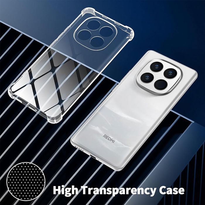 Capa + 2 Protetores de Tela de Vidro Temperado para Xiaomi Redmi Note 15 5G/4G - Proteção Fina e Transparente em Silicone Resistente a Impactos