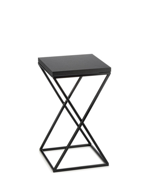 Kwietnik stojący 40 cm z blatem MDF LOFT metalowy