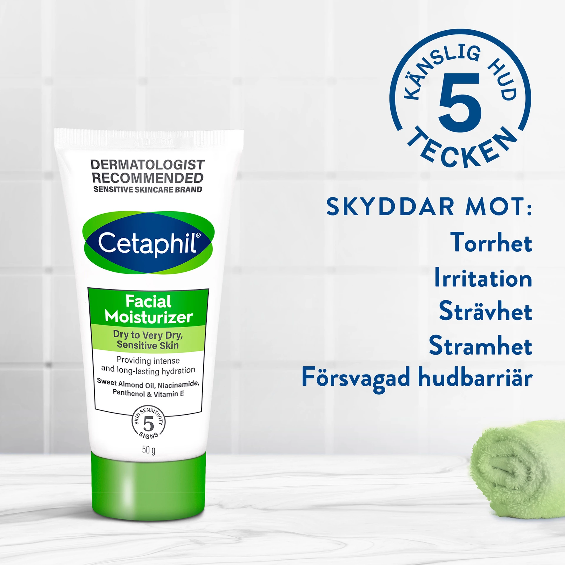 Cremă hidratantă facială 50 g - Cetaphil
