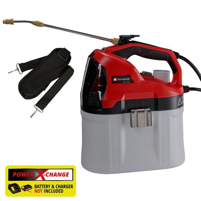 Pulverizador a presión inalámbrico Einhell GE-WS 18/75 Li-Solo PXC (18 V). Se suministra sin batería ni cargador.