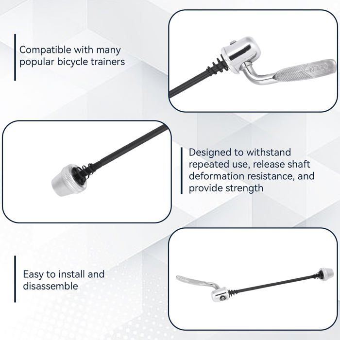 Set of 2 Quick Release Axles for Home Trainers, Bicycle Rear Wheel Axle, Replacement Parts and Accessories for QIEDOVIEY