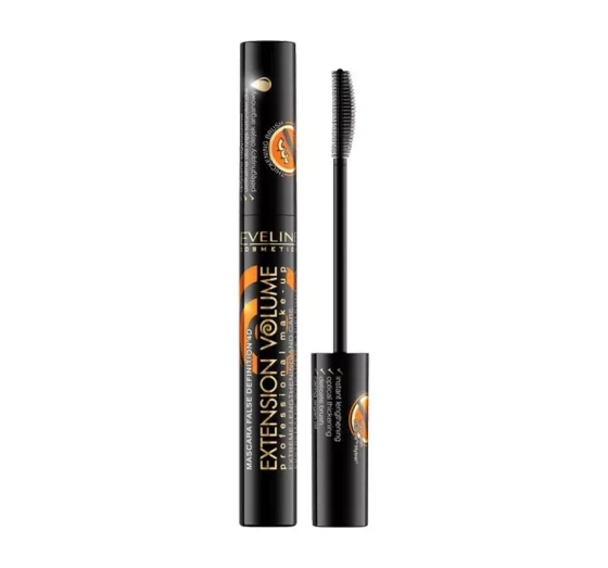 Eveline Cosmetics Extension Volume wydłużająco-pielęgnujący tusz do rzęs Black 10 ml