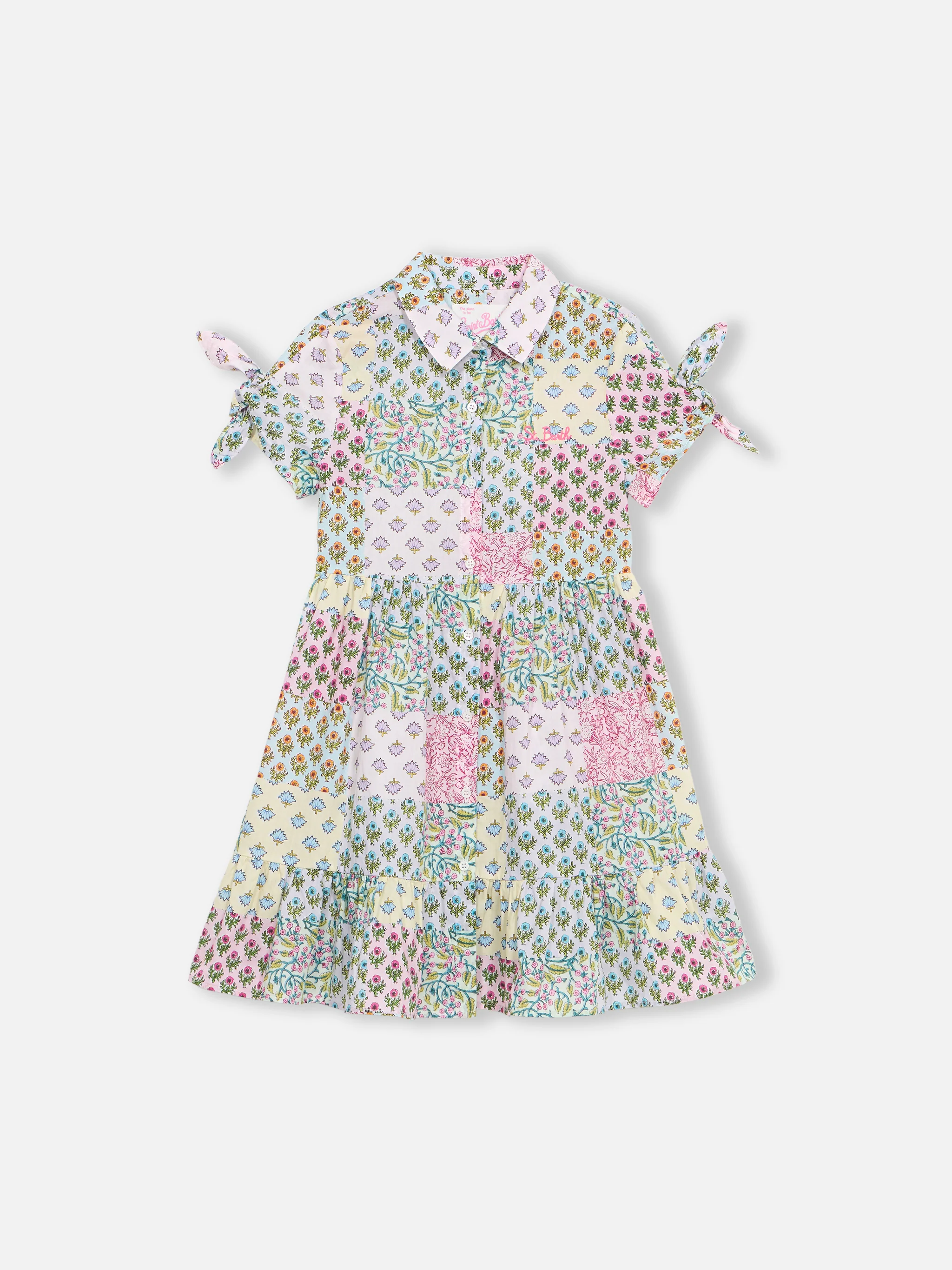 Abito da bambina in cotone Queenie con stampa floreale