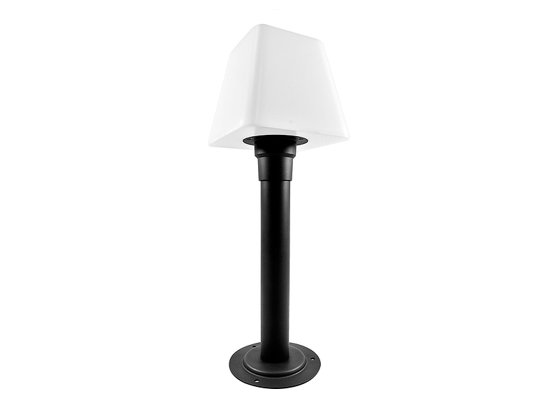 Lampa stojąca zewnętrzna Giza  44cm metalowa biało-czarna