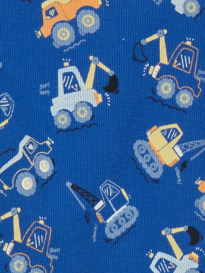 Conjunto de pijama de camiseta y pantalón corto - 2 piezas - AZUL