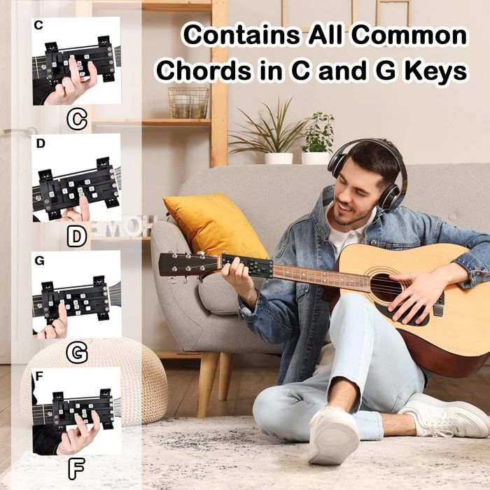 Set di accordatori per chitarra, strumento per premere accordi, attrezzo per allenare gli accordi, accessori per chitarra