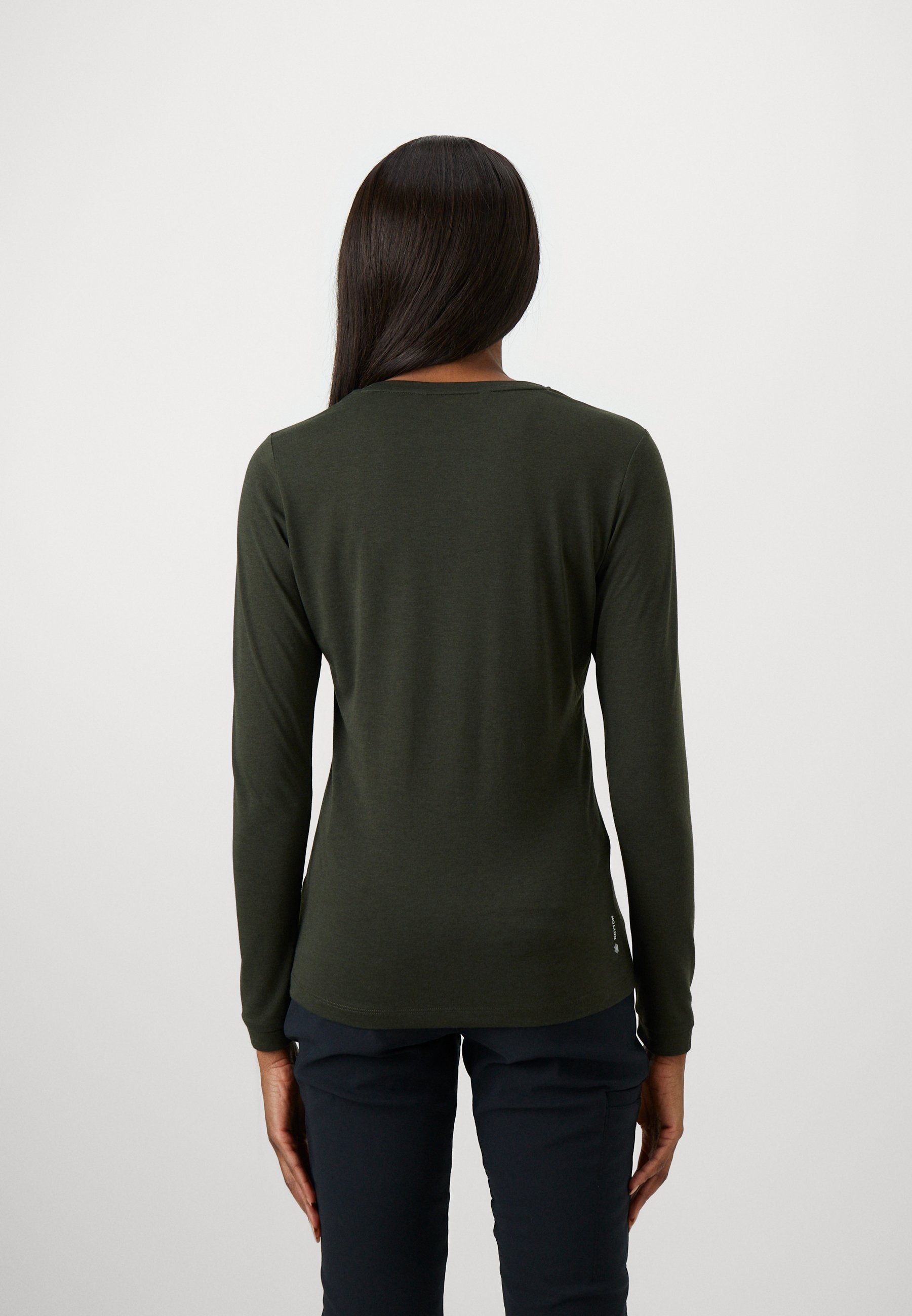T-shirt Salewa EAGLE DRY - Manches longues - Vert olive foncé