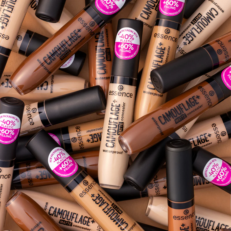 Corretivo líquido essence CAMOUFLAGE+ MATTE com acabamento matte