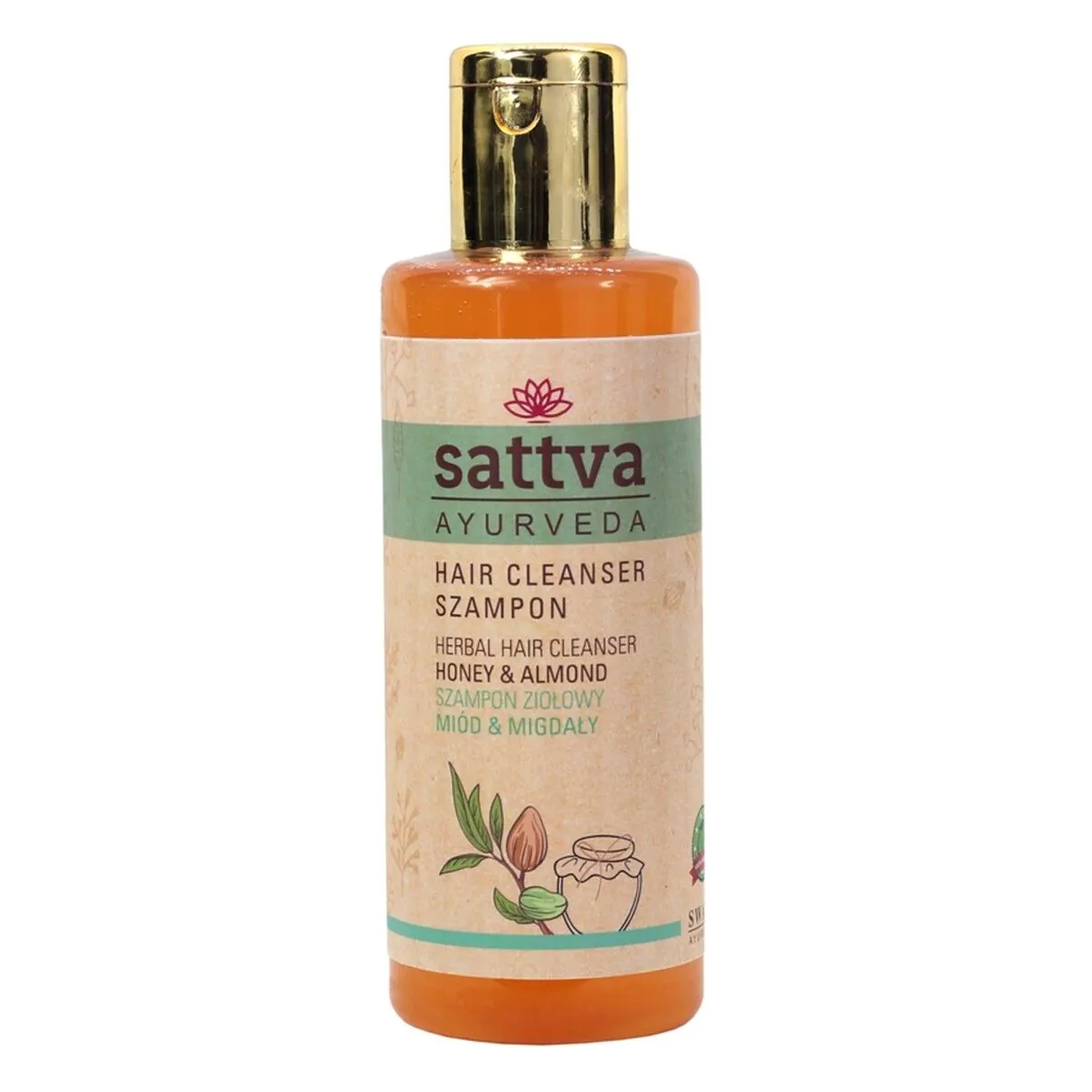 Sattva Ayurveda Szampon do włosów Miód i Migdały