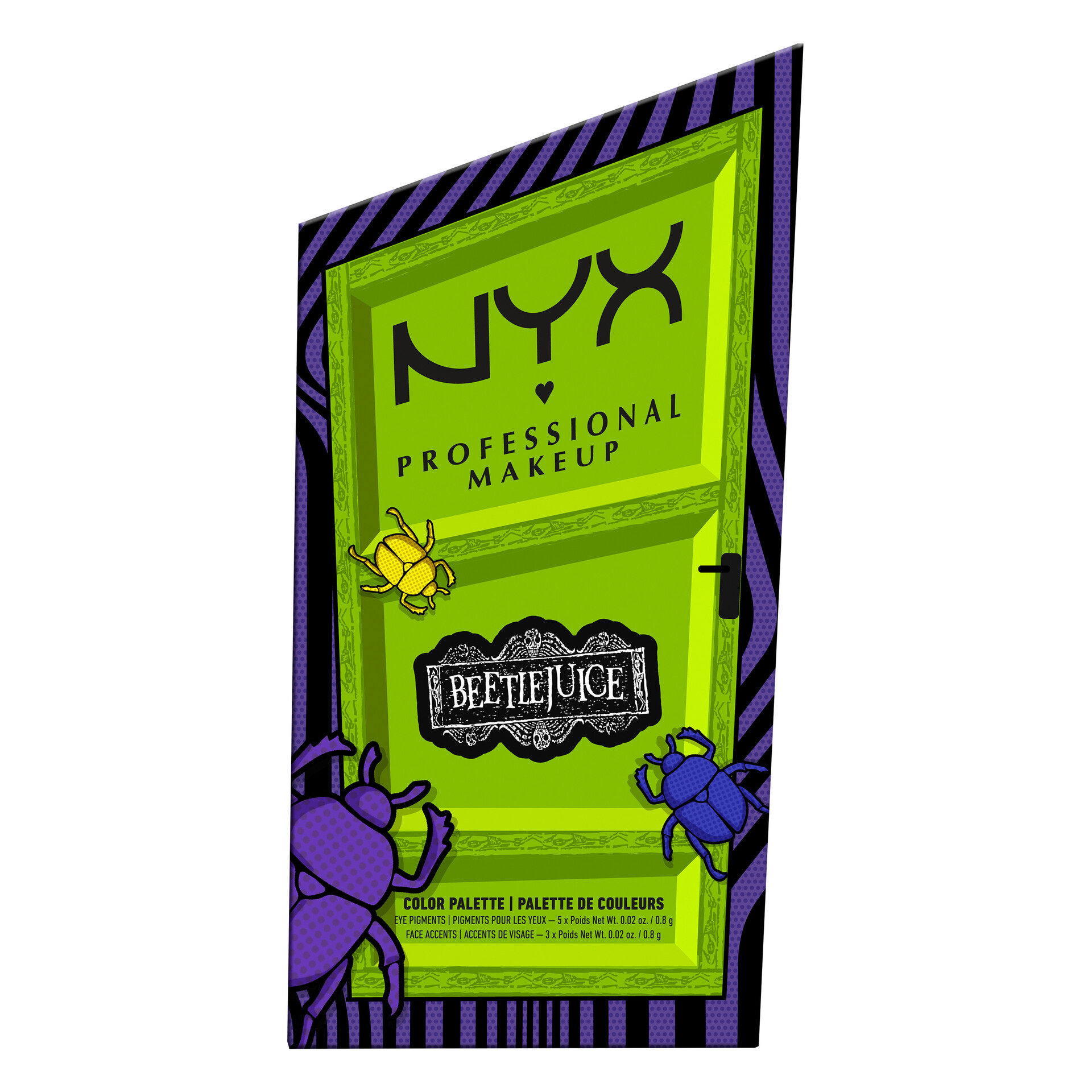Beetlejuice boja za nedavno preminulu paletu boja s 8 nijansi - NYX Professional Makeup