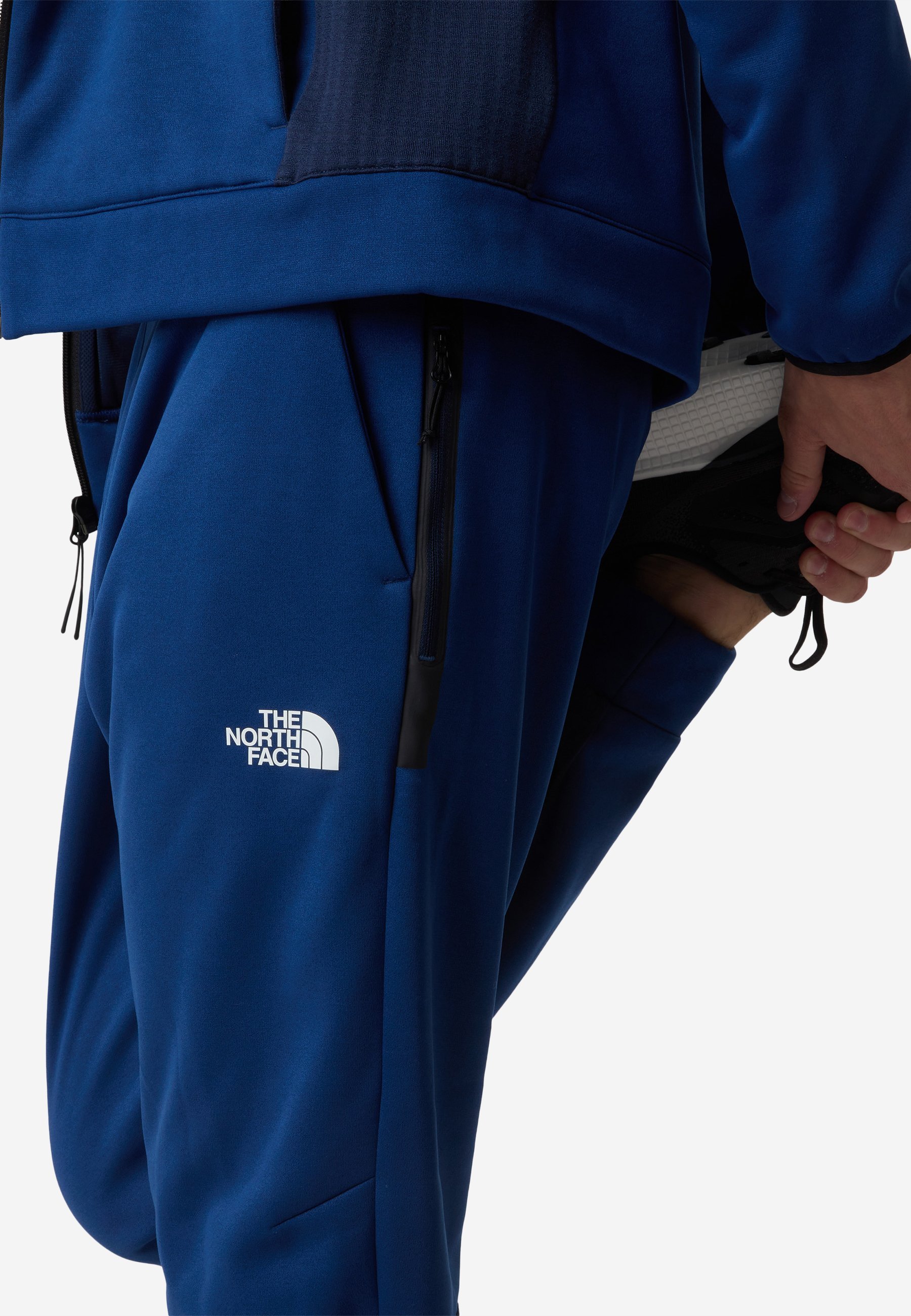 „The North Face M MOUNTAIN ATHLETICS FLEECE PANT“ sportinės kelnės – mėlynos ir tamsiai mėlynos