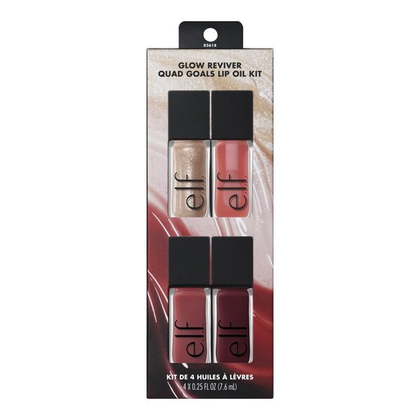 elf Glow Reviver Quad Goals set ulja za usne<br>4 x 7,6 ml