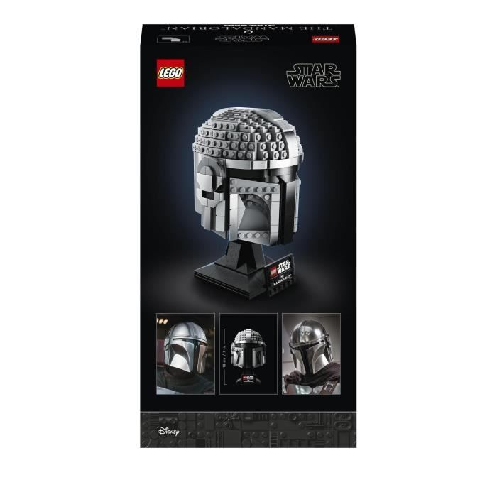 LEGO® 75328 Star Wars The Mandalorian's Helmet Collectible Model Kit, Decoration and Gift for Adults