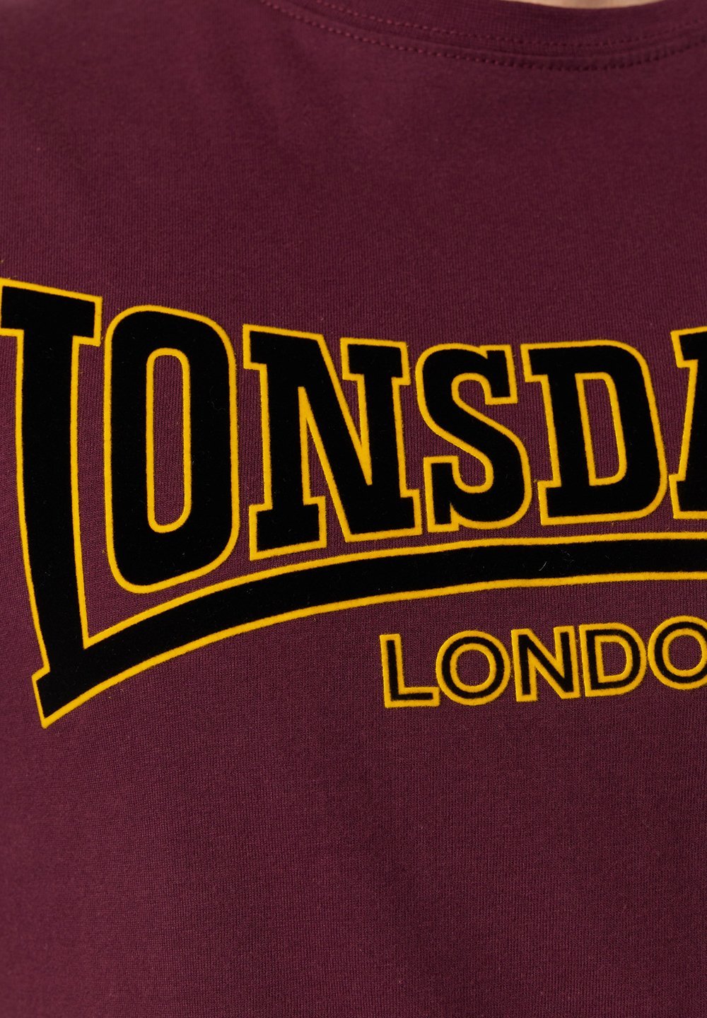 Lonsdale Print T-shirt - bordeauxrood