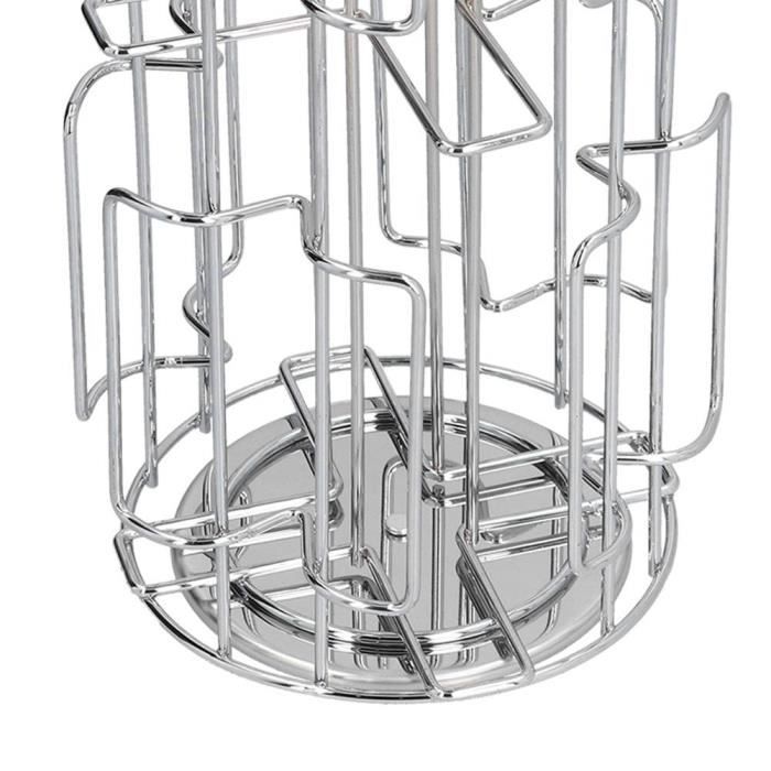 Support de capsule de café rotatif à 360° - AKOZON - Gris - Compatible Tassimo - 64 dosettes