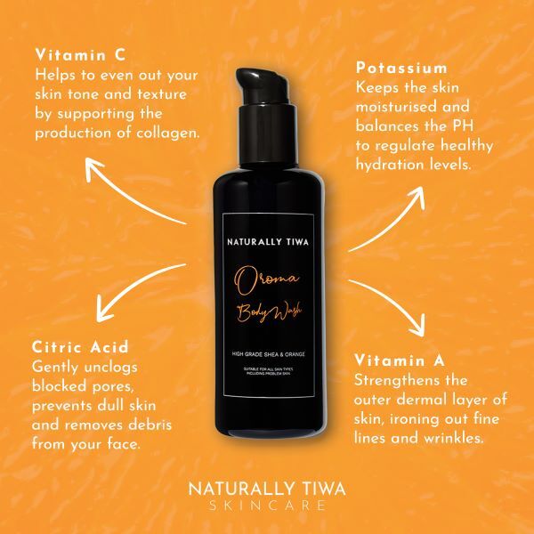 Naturally Tiwa Skincare OROMA Duschgel 200ml