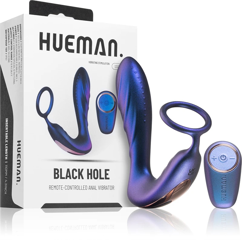 HUEMAN Black Hole 2 viename analinis kamštelis su nuotolinio valdymo pultu
