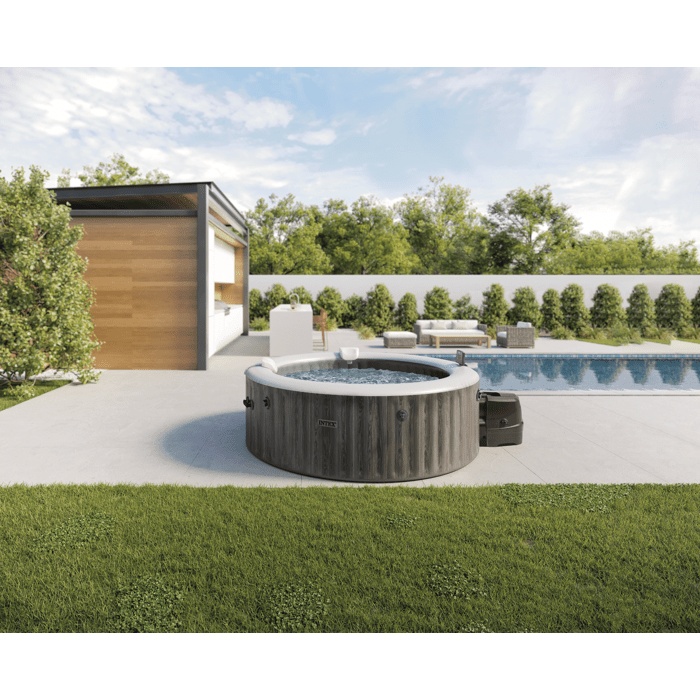INTEX Aufblasbarer Whirlpool – Baltik – 216 x 216 x 71 cm – Kapazität: 6 Personen – Quadratisch – 28442NP