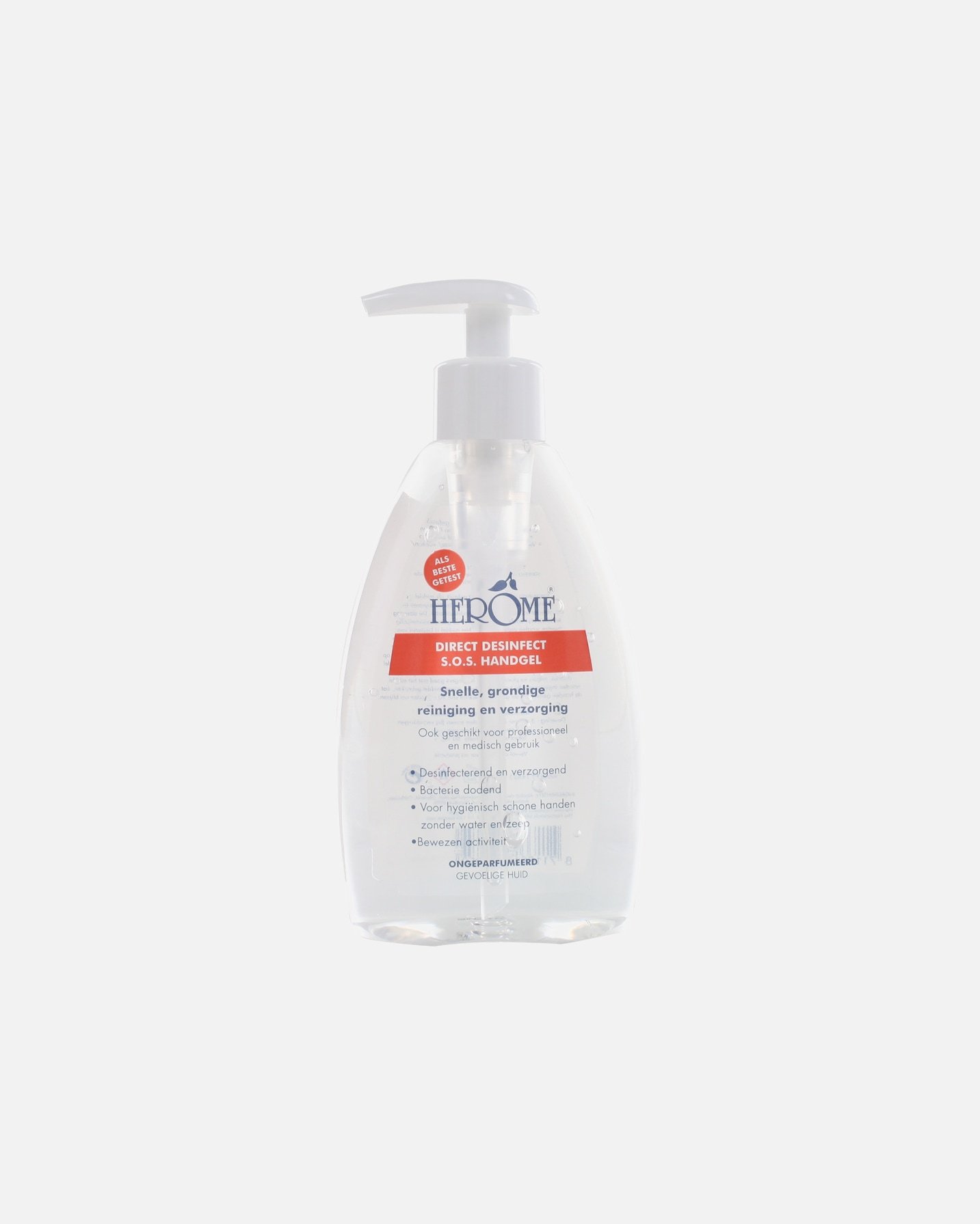Herome Cosmetics Čistiaci gél na ruky, Starostlivosť o ruky, Dezinfekčný, Sensitive (bez vône) – 200 ml