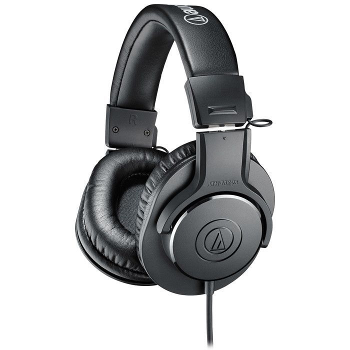 Cuffie da studio - AUDIO TECHNICA - ATH-M20x - Circumaurali - Cancellazione attiva del rumore - Nere