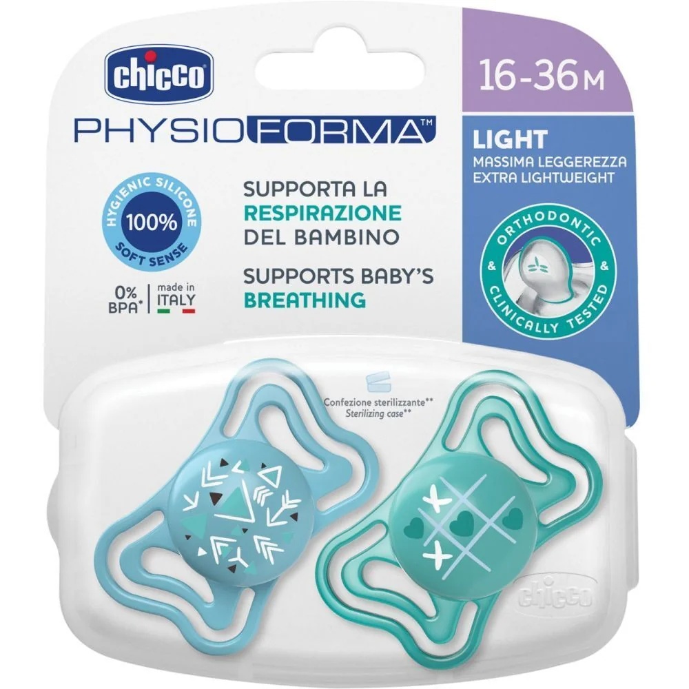 CHICCO Kinderspielzeug Such Light Azz Silber 16-36 2 Stück