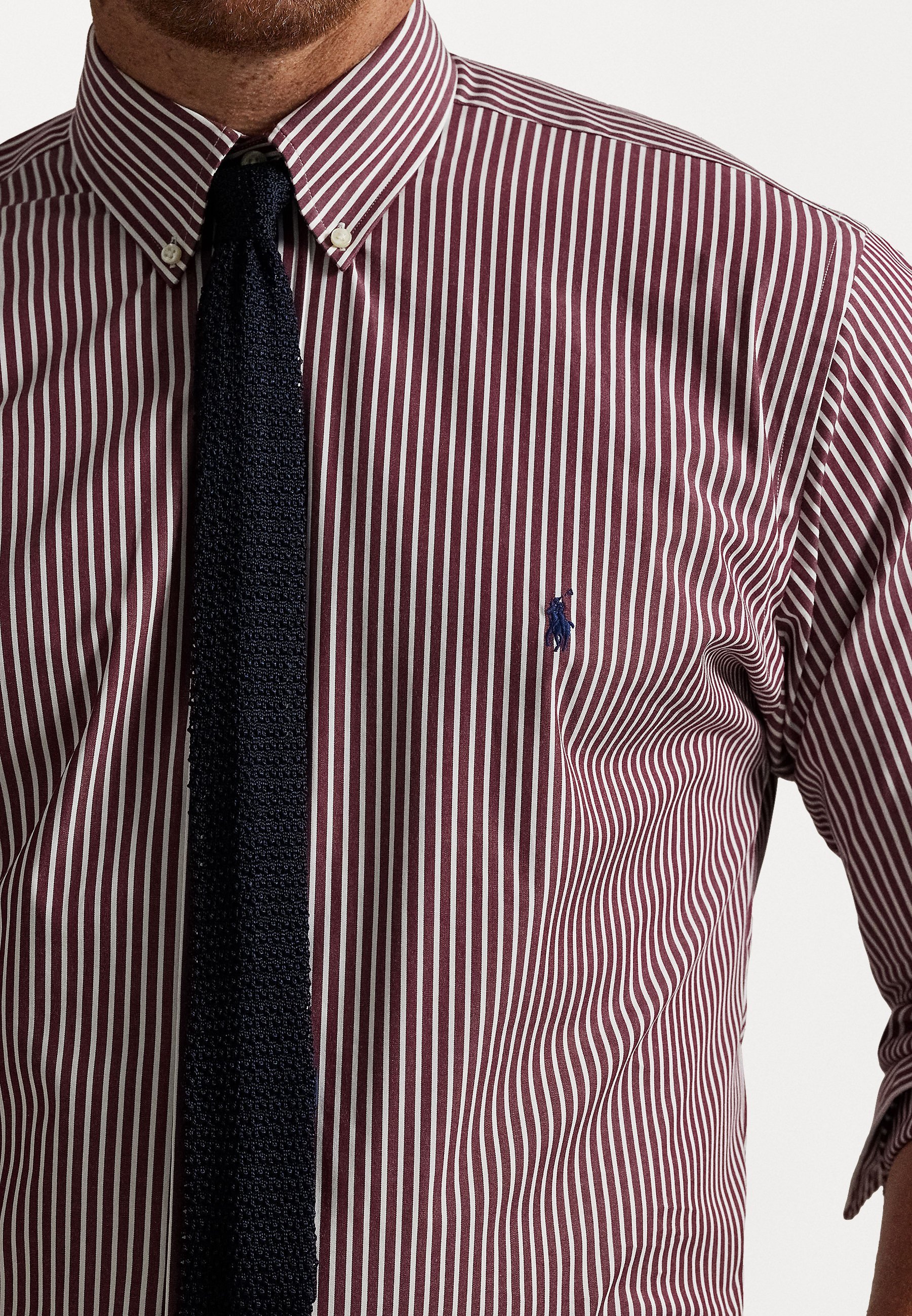 Polo Ralph Lauren Big & Tall TRIIBULINE VENIV POPLIINISÄRK - Särk - klassikaline veinipunane/valge