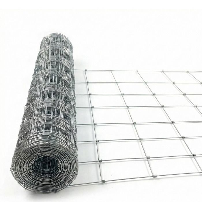 Valla de acero galvanizado para caza, malla de 15 cm, 100 cm x 50 m