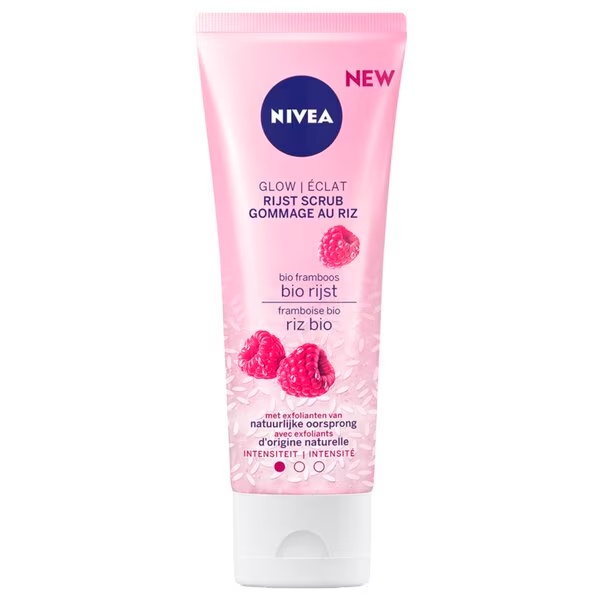 NIVEA Glow Rice Scrub<br>75ml- Suchá a citlivá pleť
