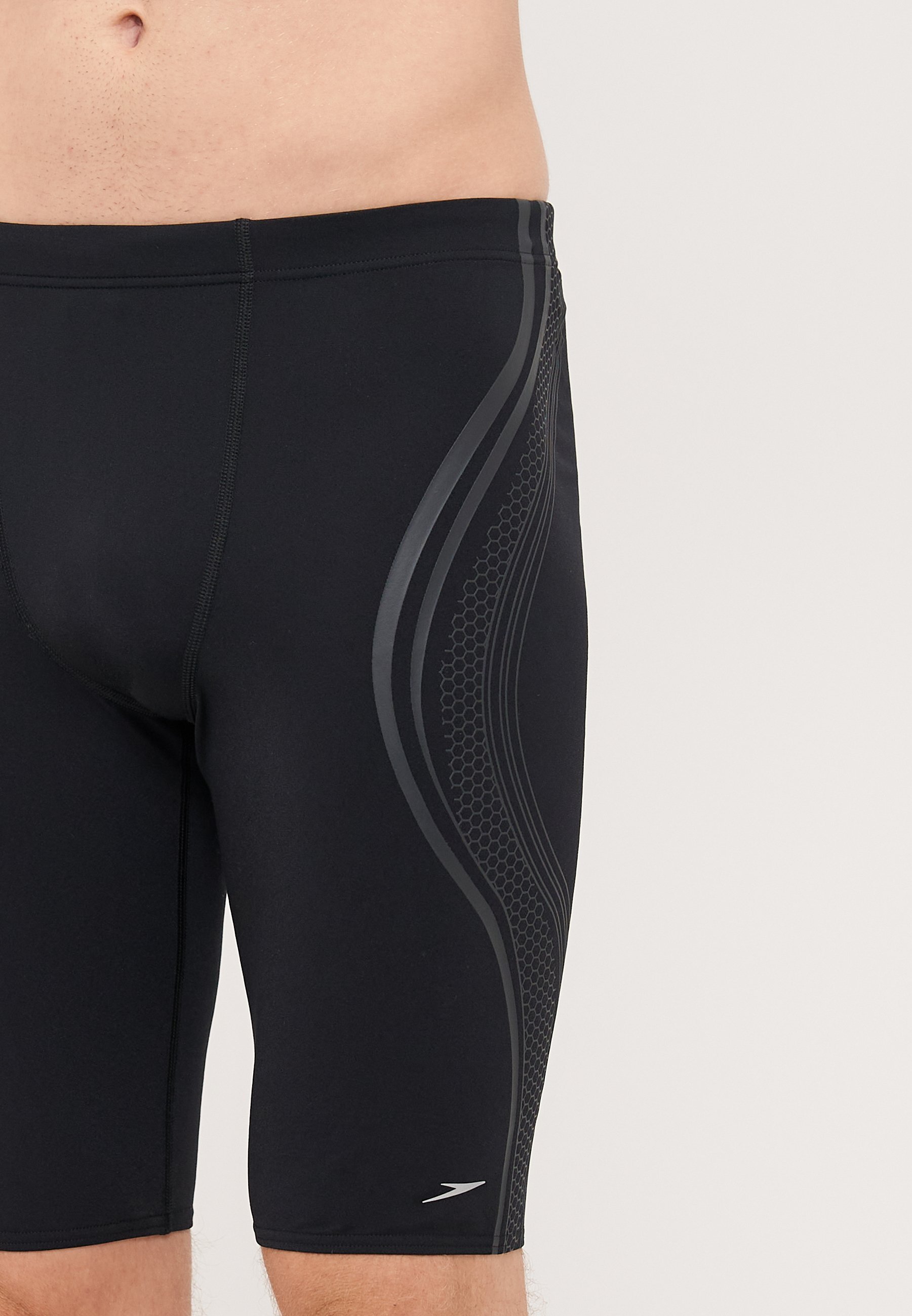 Speedo BEDRUKTE JAMMER - Zwembroek - zwart