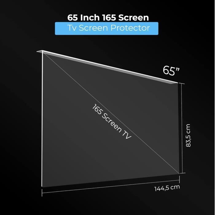 VENTON 165 (65-inch) Screen Protector - Suspended and Fixed - Protection Against Damage