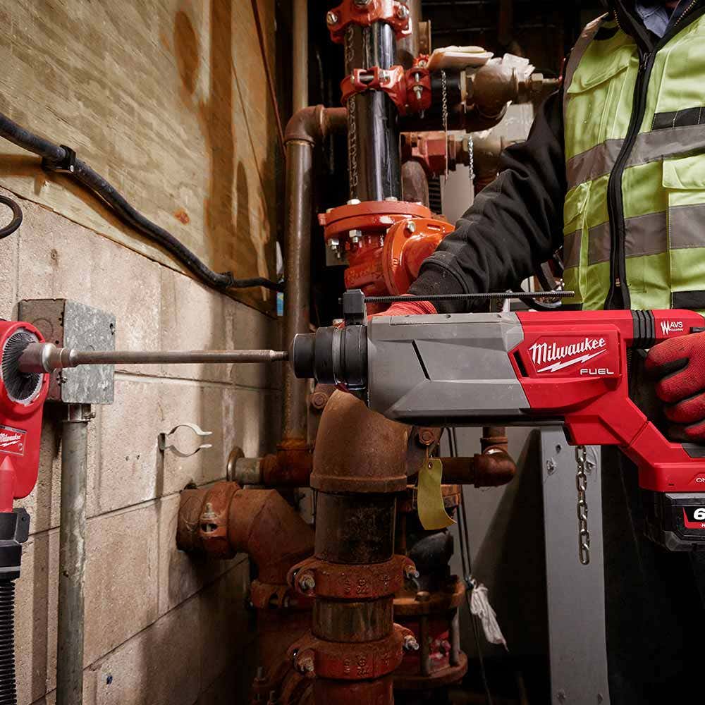 Furadeira de impacto MILWAUKEE FUEL 18V 32mm com mandril SDS Plus tipo D e botão único M18FHACOD32-0
