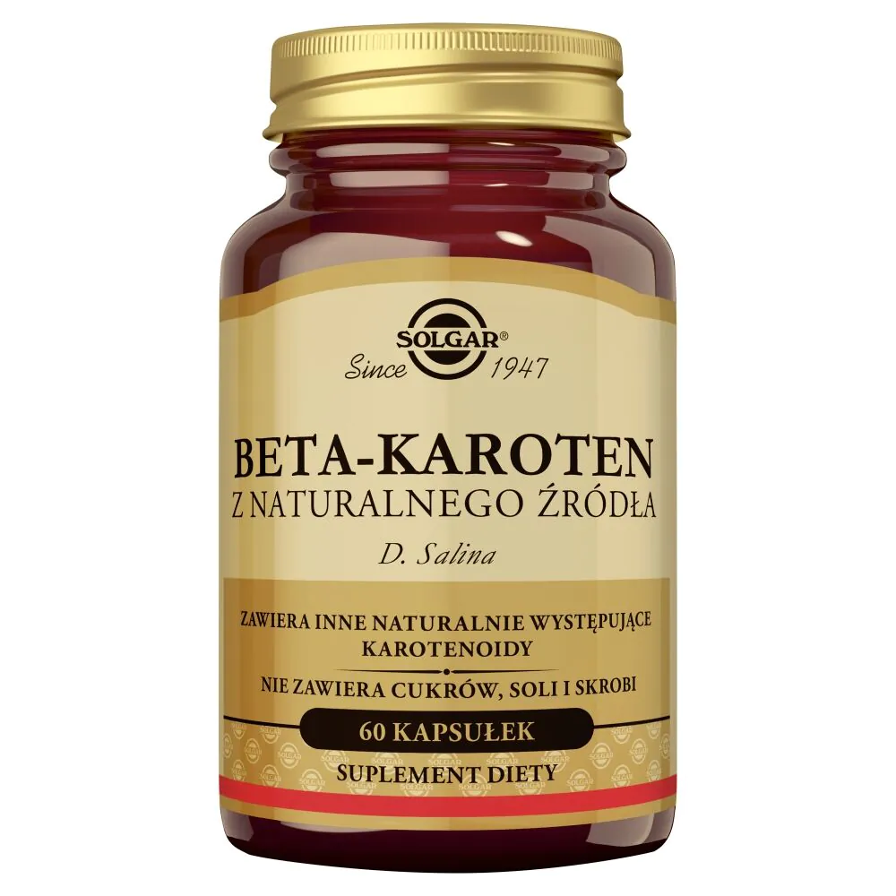 Solgar Naturalny Beta-karoten 7 mg kapsułki