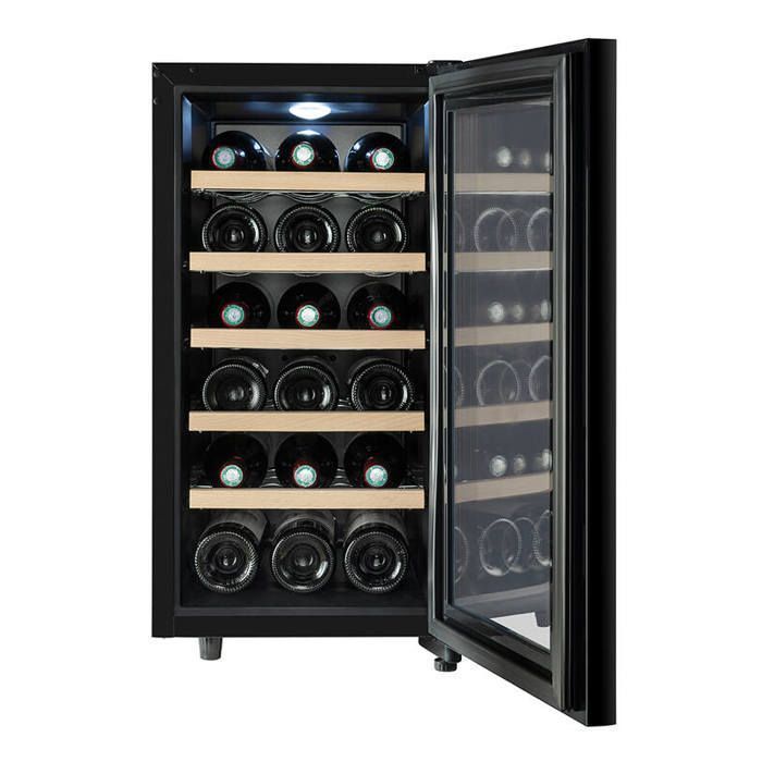 CUVEE18 – Cave à vin – Climadiff – 18 bouteilles – 1 zone – 34,5 × 48,5 × 67,0 cm – Classe E – 22 dB