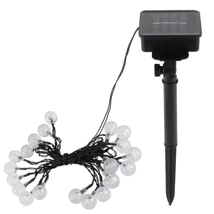 IP65 20 LED-lichtsnoeren op zonne-energie, waterdicht, voor het versieren van tuinen en gazons, buitenfeesten, duurzame en zelfvoorzienende verlichting.